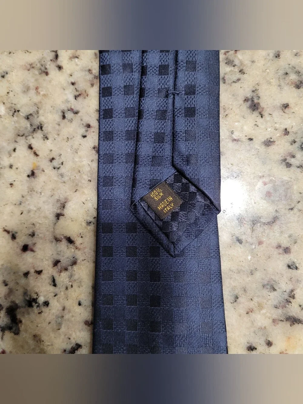 Louis Vuitton Blue Silk Tie
